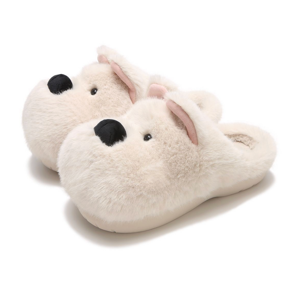 Bear Plush Indoor Slippers