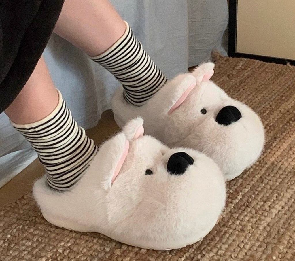 Bear Plush Indoor Slippers
