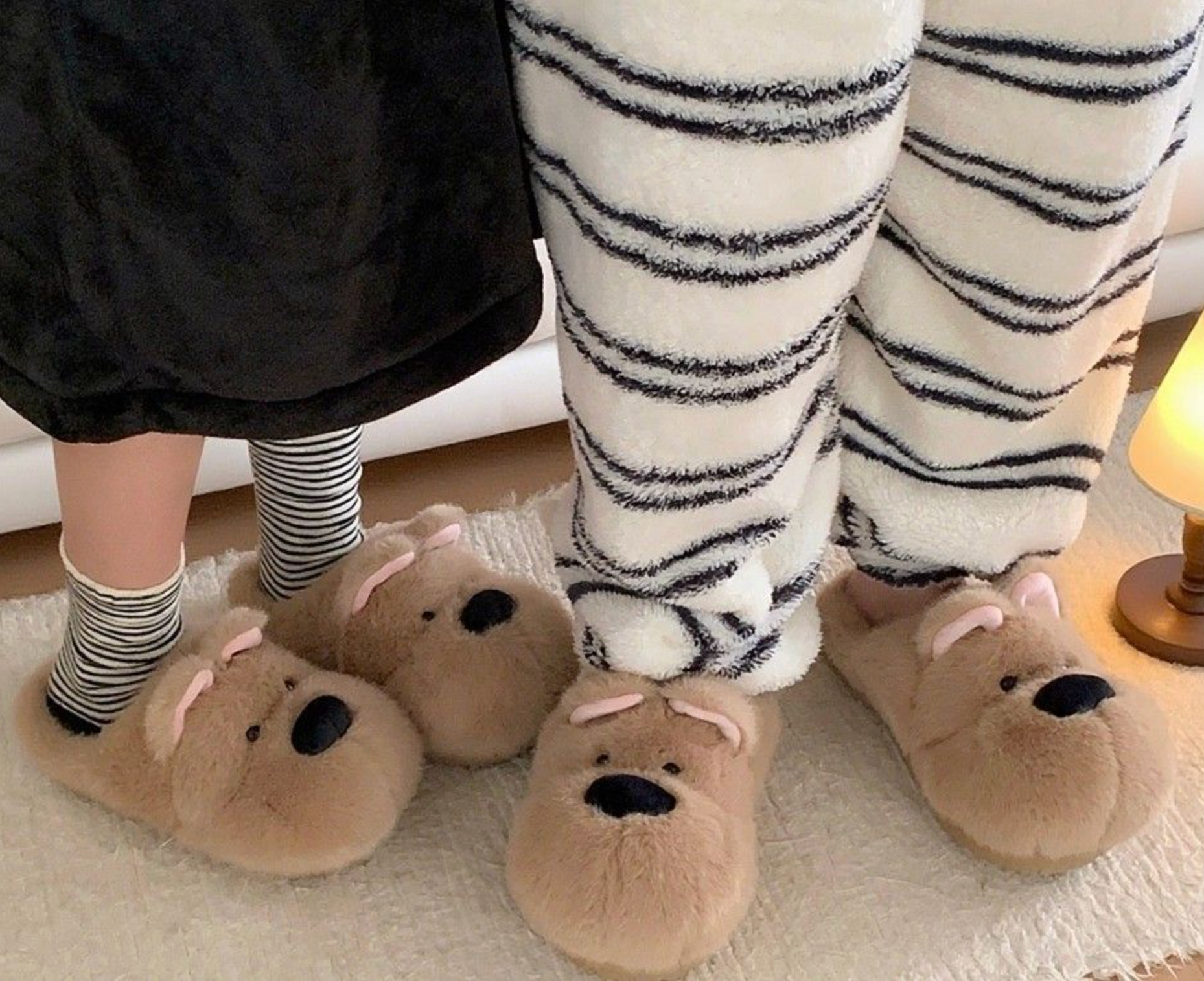 Bear Plush Indoor Slippers